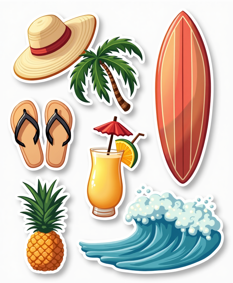 Travel & Exploration - Sticker Sheet v15